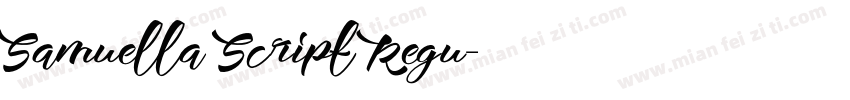 Samuella Script Regu字体转换